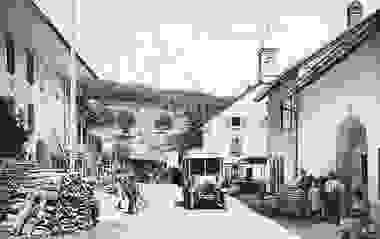 St-George, la Grand-Rue à l'époque © Parc Jura vaudois